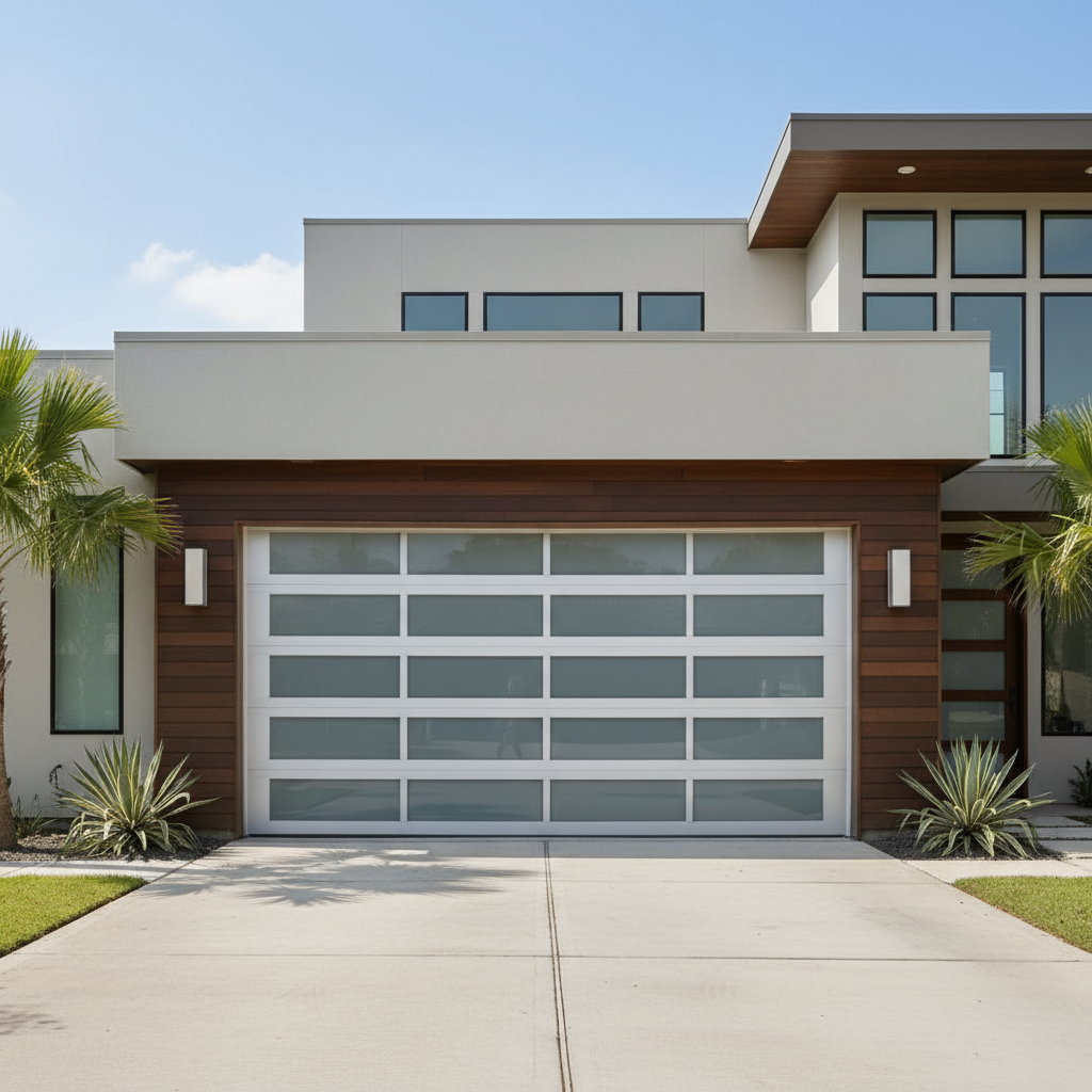 Modern Aluminum Garage Door